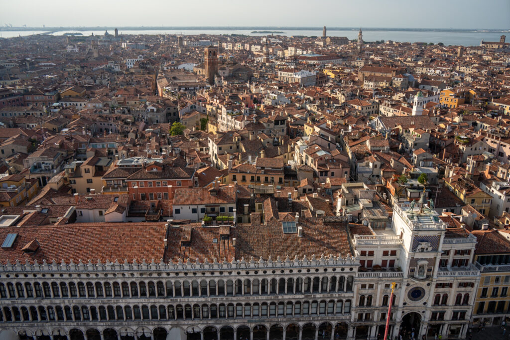 鐘楼から見たヴェネツィアの景色