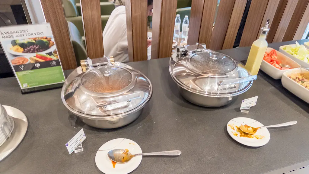 Ahlan Business Class Lounge のベジタリアン料理