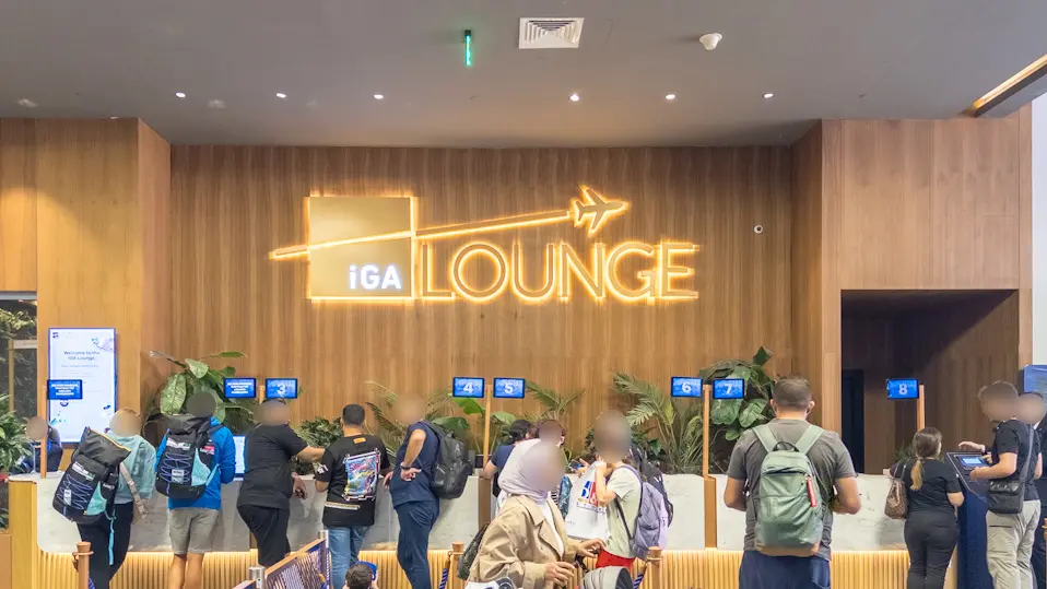 iGA Loungeの受付