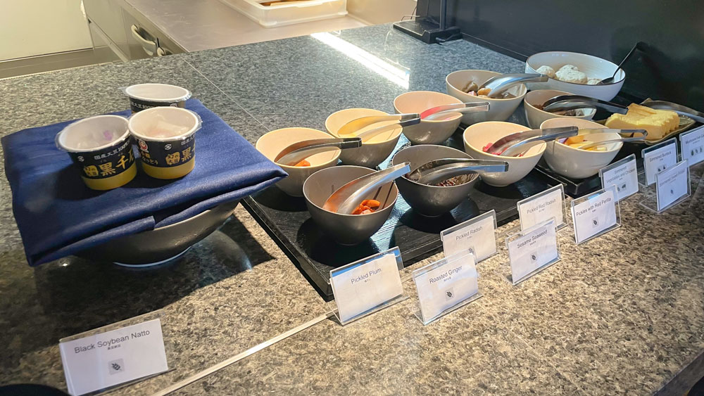 メズム東京の朝食ブッフェの和食