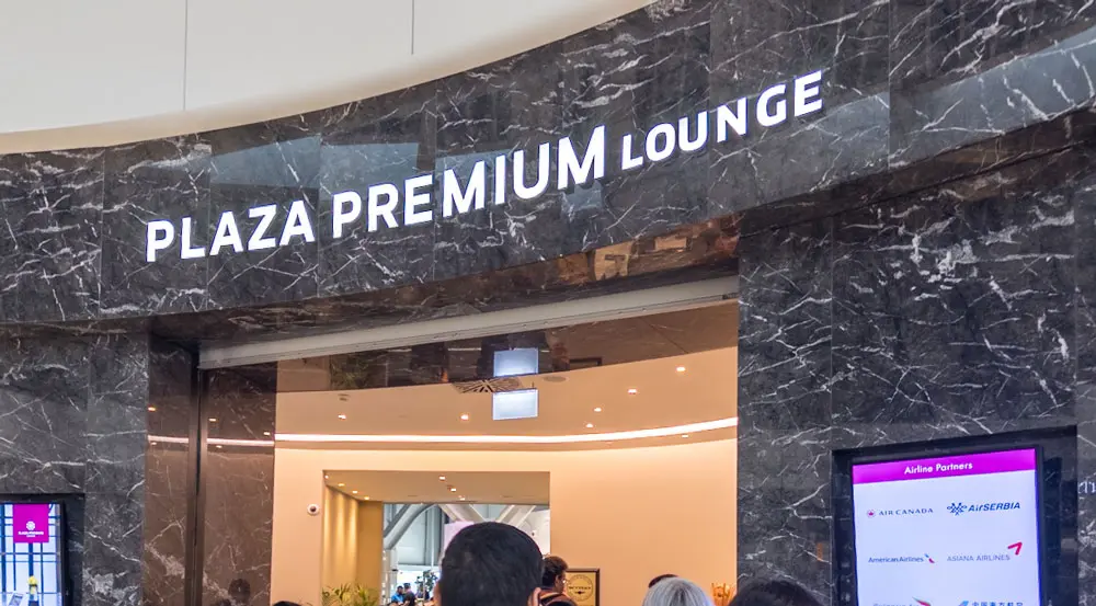 Plaza Premium Loungeのエントランス