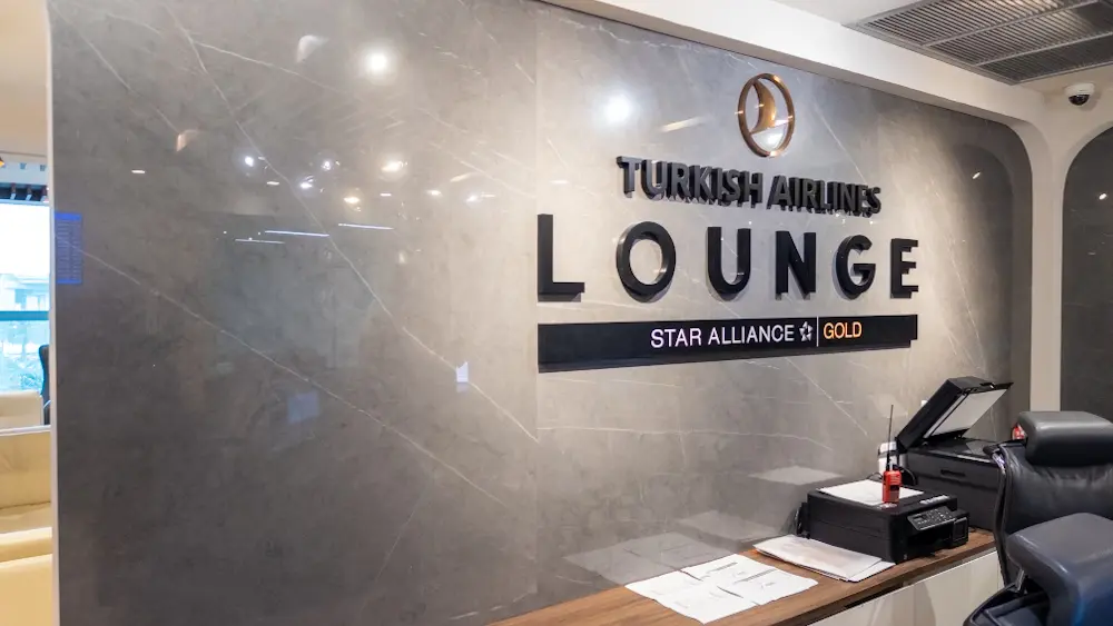 Turkish Airlines Loungeのエントランス