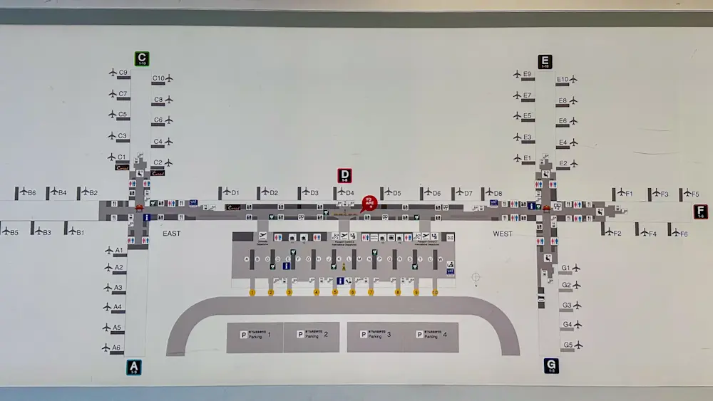 スワンナプーム空港のマップ