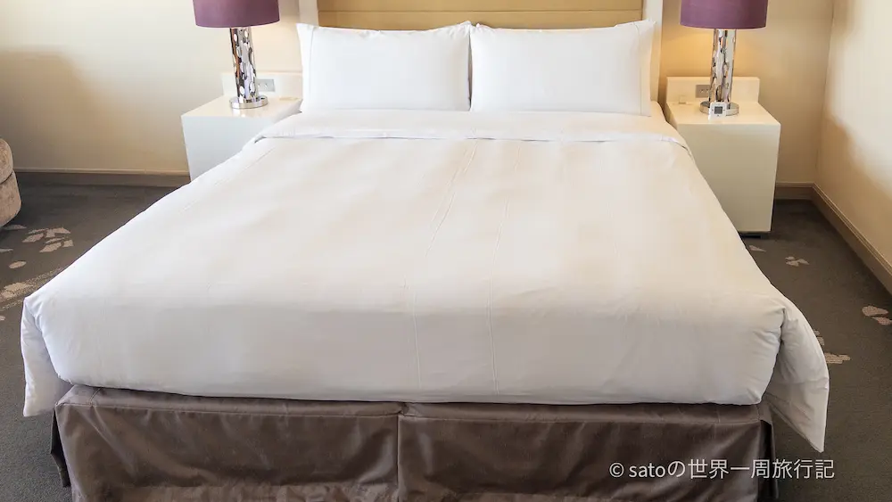 キングサイズのベッド